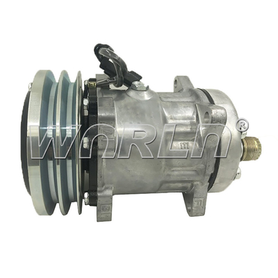 Universal Truck AC Compressor 12V Air Conditioner Pumps 7H15 2PK For Caterpillar New Holland