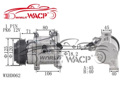 Συμπιεστήρας κλιματισμού 388005FAT112M6 Για Honda Civic WXHD062