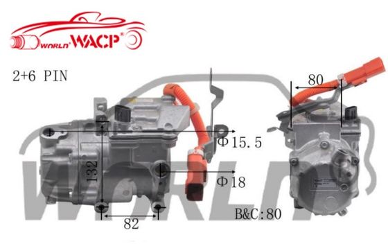 OEM 042200082084 0422000621 Ηλεκτρικός Συμπιεστής A/C Αυτοκινήτου για Toyota Prius για Lexus CT200H 1.8 WXHB004